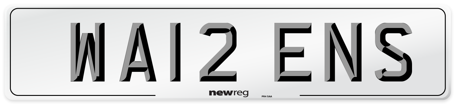 WA12 ENS Number Plate from New Reg